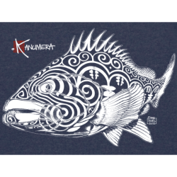 T-shirt Col V Femme Le Mérou tatoo