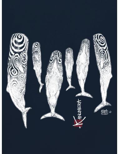 Sperm Whales  Ladies Long Sleeves  T-Shirt