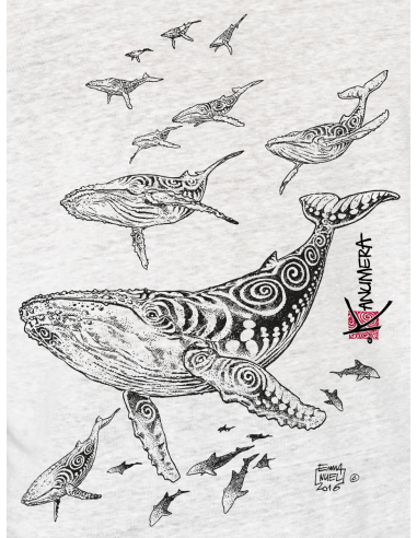 Whales Men's Linen T-shirt