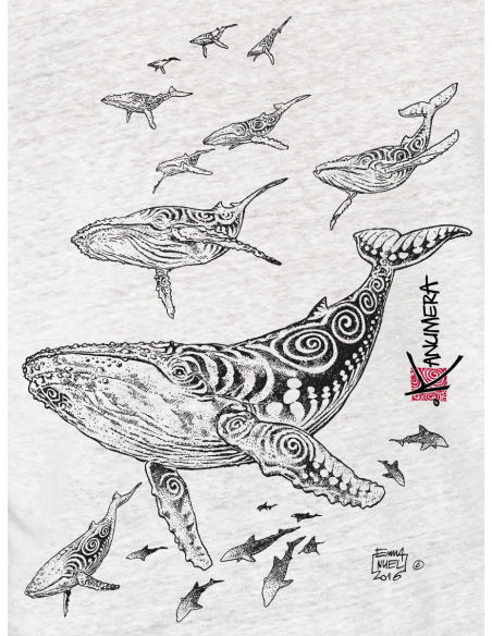 T-shirt en Lin Le Champ de Baleines