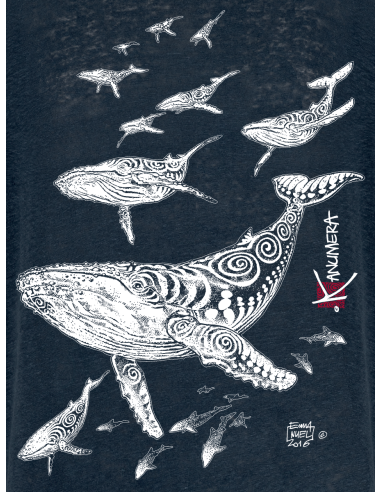 T-shirt en Lin Le Champ de Baleines