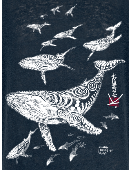 T-shirt en Lin Le Champ de Baleines