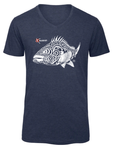 T-shirt Col V Le Mérou tatoo
