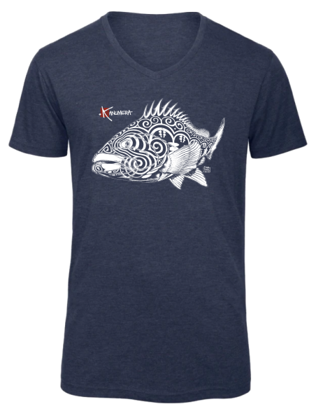 T-shirt Col V Le Mérou tatoo