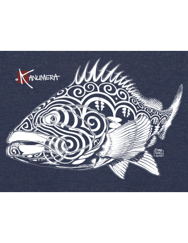 T-shirt Col V Le Mérou tatoo