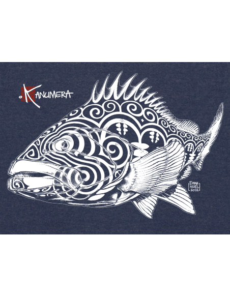 T-shirt Col V Le Mérou tatoo