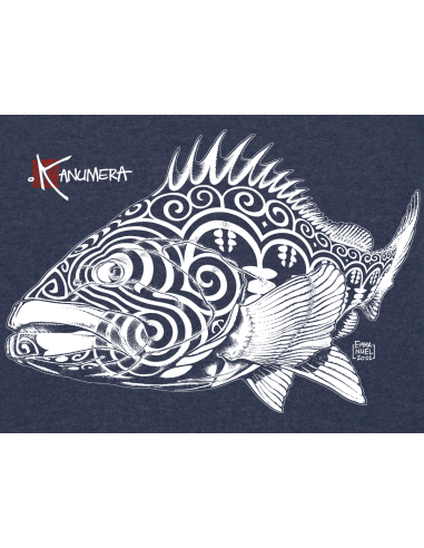 T-shirt Col V Femme Le Mérou tatoo