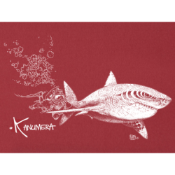 T-shirt Bio Le Requin Blanc et le Plongeur