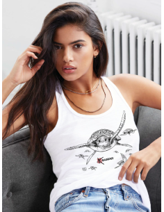 Turtles Flowy Racerback Tank Top