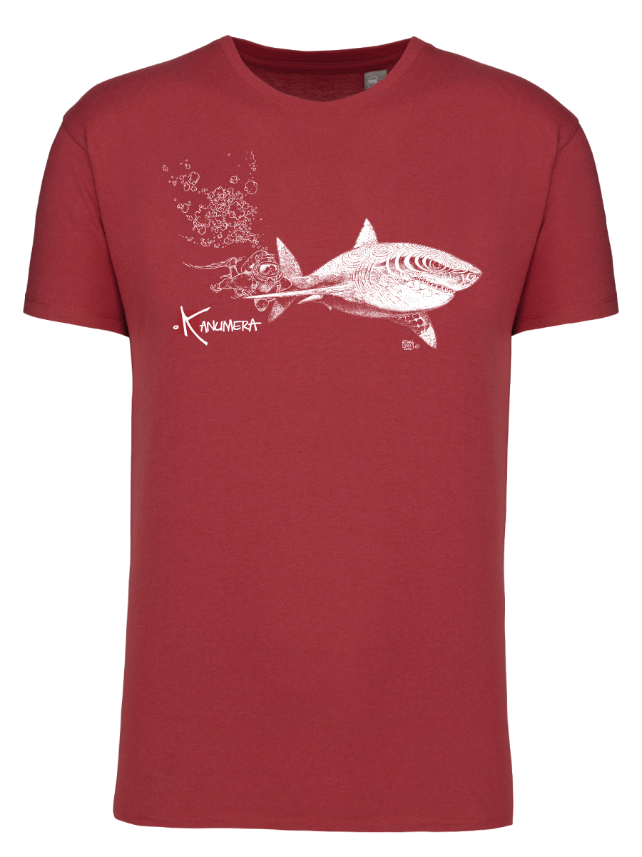 White Shark and Diver Men's organic T-shirt