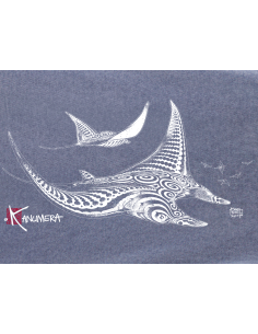 T-shirt délavé Femme Les Raies Tatoos 2