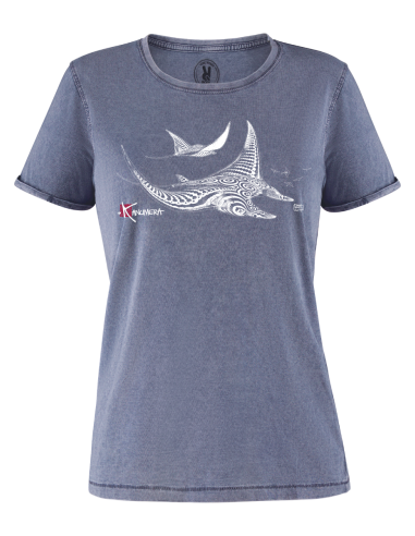 T-shirt délavé Femme Les Raies Tatoos