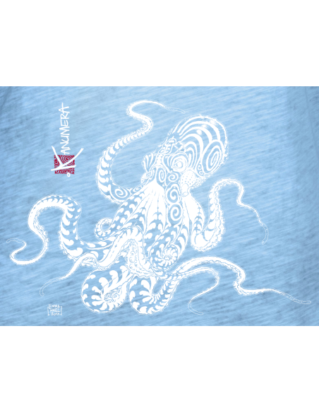 Débardeur délavé Femme La Pieuvre Tatoo