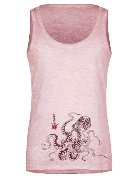 Débardeur délavé Femme La Pieuvre Tatoo