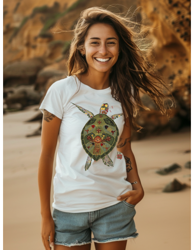 T-shirt bio Origine Femme La Tortue