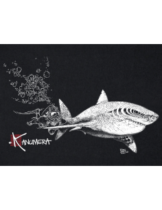 White Shark and Diver Men's organic T-shirt 2