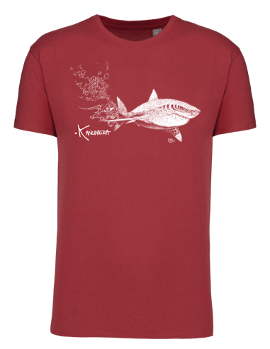T-shirt Bio Le Requin Blanc et le Plongeur