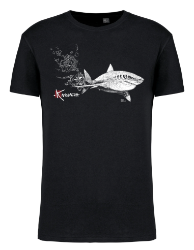 T-shirt Bio Le Requin Blanc et le Plongeur