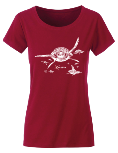 Turtles Ladies’ organic cotton crew neck T-shirt