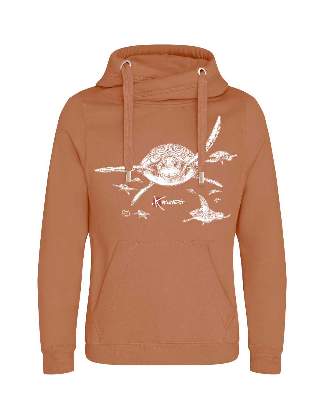 Sweat à Capuche Homme Motif Tortue De Mer - Polyester, Poche Kangourou, Cordon De Serrage | Décontracté, Confortable, Style Casual