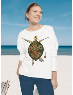 Turtle Ladies' oversized sweatshirt