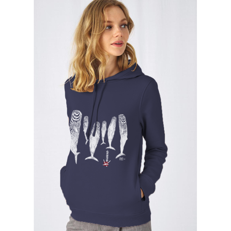 Sweat Organique Femme Le Sommeil des Cachalots