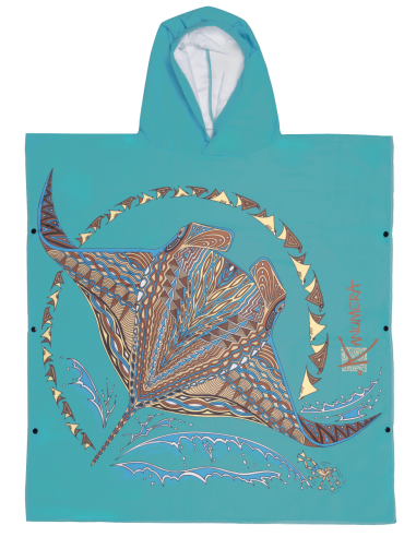 Manta rays Microfibre Poncho (Middle Size)
