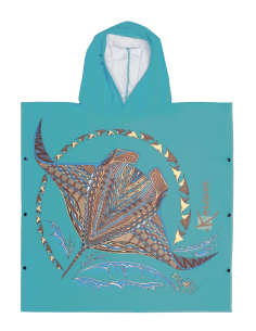Poncho Microfibre Petit modèle Origine Les Raies 2