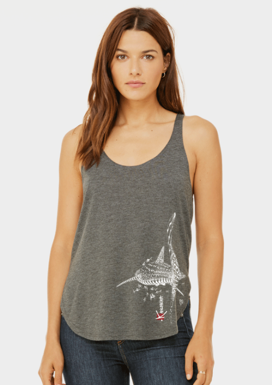 Whale Shark Women's Flowy Side Slit Tank