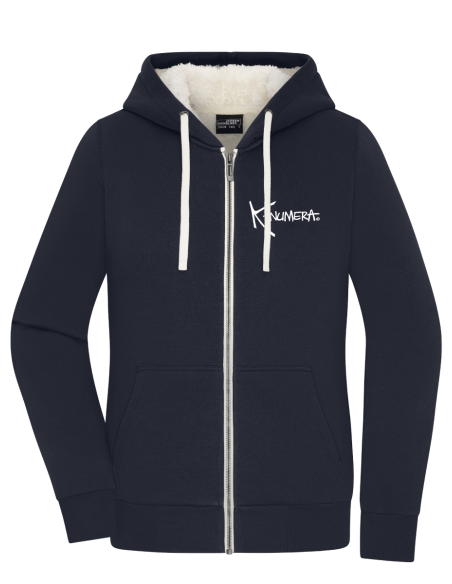 Veste à capuche femme doublée Sherpa Les Raies