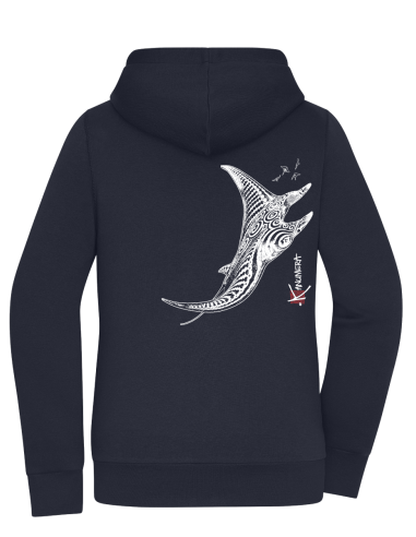 Veste à capuche femme doublée Sherpa Les Raies