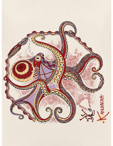 Octopus Loose organic T-shirt