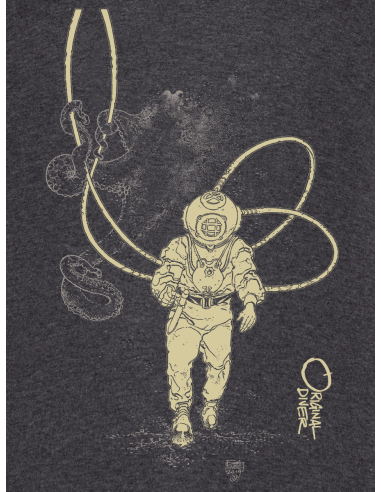 Octopus and Diver organic T-shirt