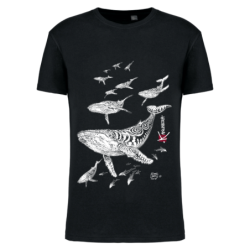T-shirt Bio Le Champ de Baleines