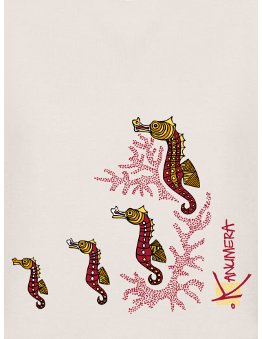 Seahorses Oversized Crop Sweat-shirt