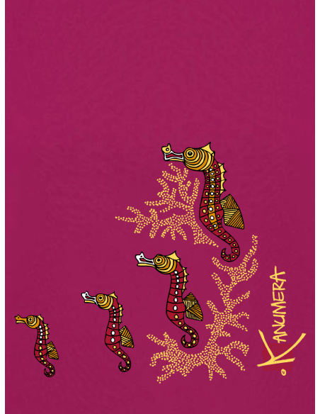 Seahorses Oversized Crop Sweat-shirt