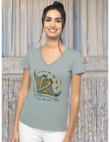 Rays V Neck Organic Ladies T-shirt