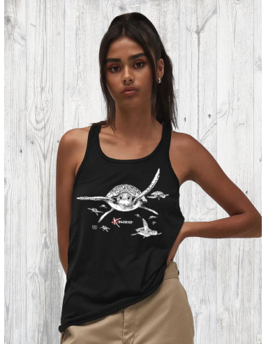 Turtles Flowy Racerback Tank Top