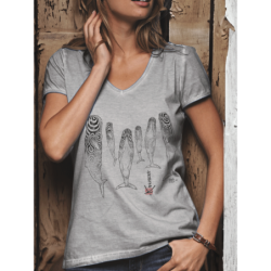 T-shirt délavé Femme Le sommeil des cachalots