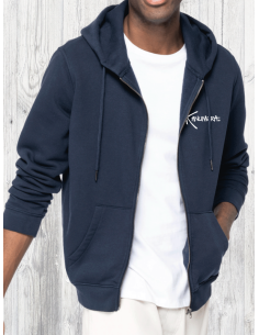 Whale Shark Organic Hooded Zipped Sweat Shirt