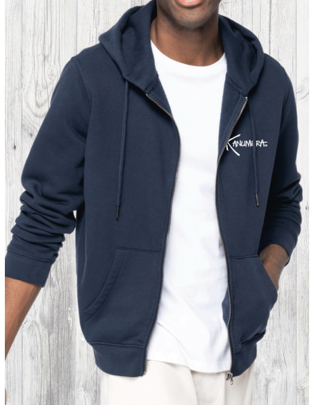 Sweat Bio Zippé Capuche le Requin Baleine