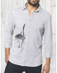 Chemise Maille Piquée Manches Longues Le Requin Baleine