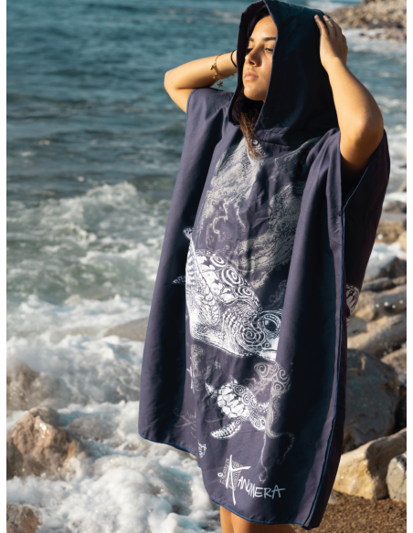 Turtles Microfibre Poncho (Middle Size)