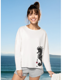 Seahorse Ladies' oversized sweatshirt