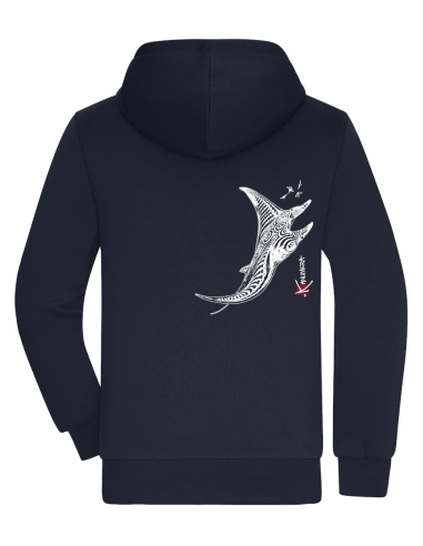 Veste à capuche doublée Sherpa Les Raies