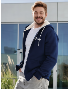 Veste à capuche doublée Sherpa Les Raies