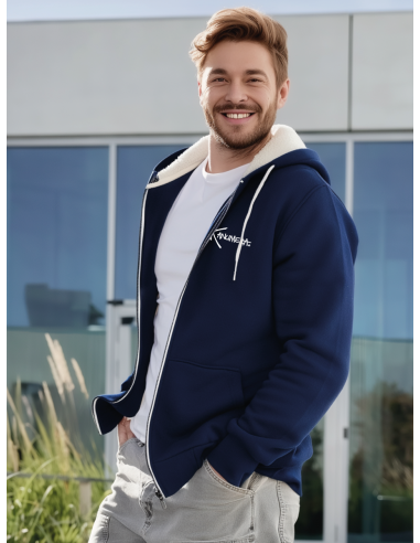 Veste à capuche doublée Sherpa Les Raies