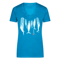 T-shirt délavé Femme Le sommeil des cachalots