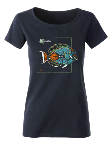 T-shirt bio Femme Poisson d'Achille