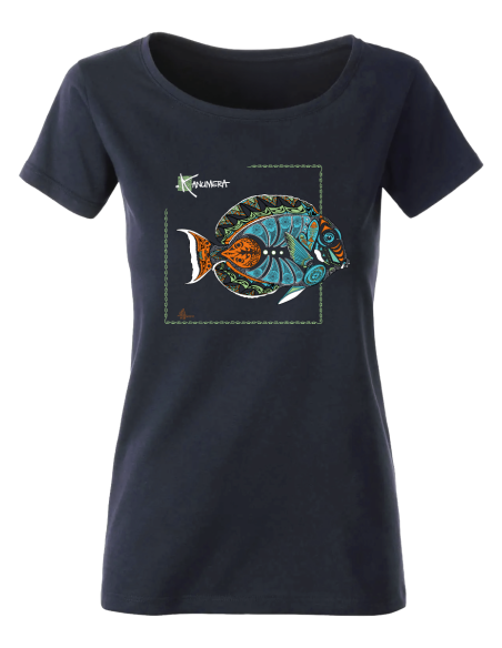 T-shirt bio Femme Poisson d'Achille